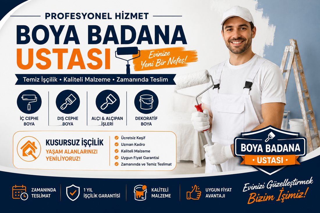 Bahçelievler boya badana ustası – profesyonel boyacı